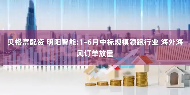 贝格富配资 明阳智能:1-6月中标规模领跑行业 海外海风订单放量